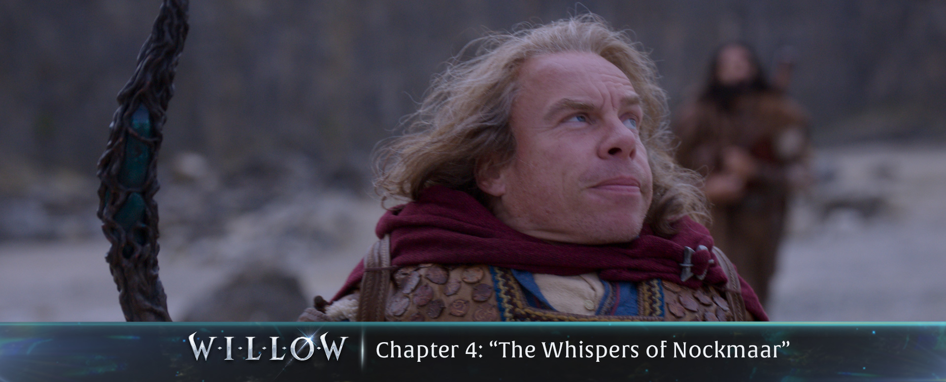 A close up of Willow as the group leaves the castle