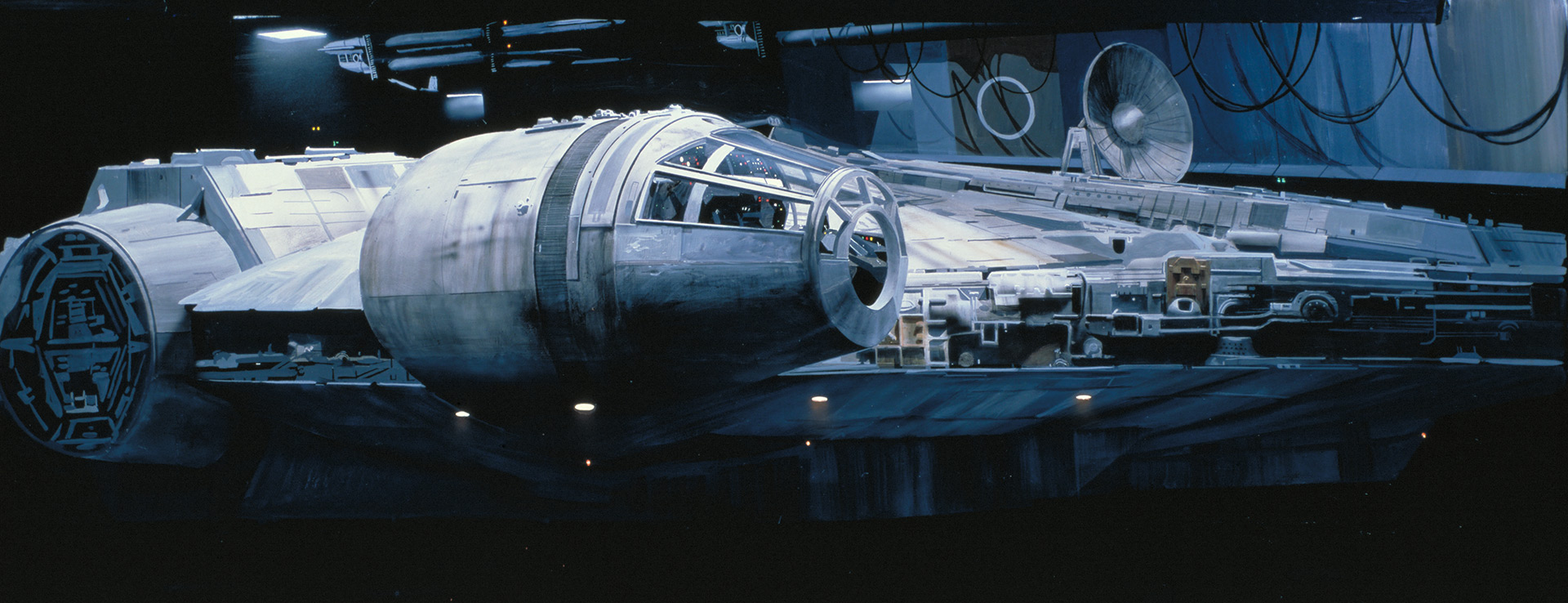 Concept art of the Millennium Falcon