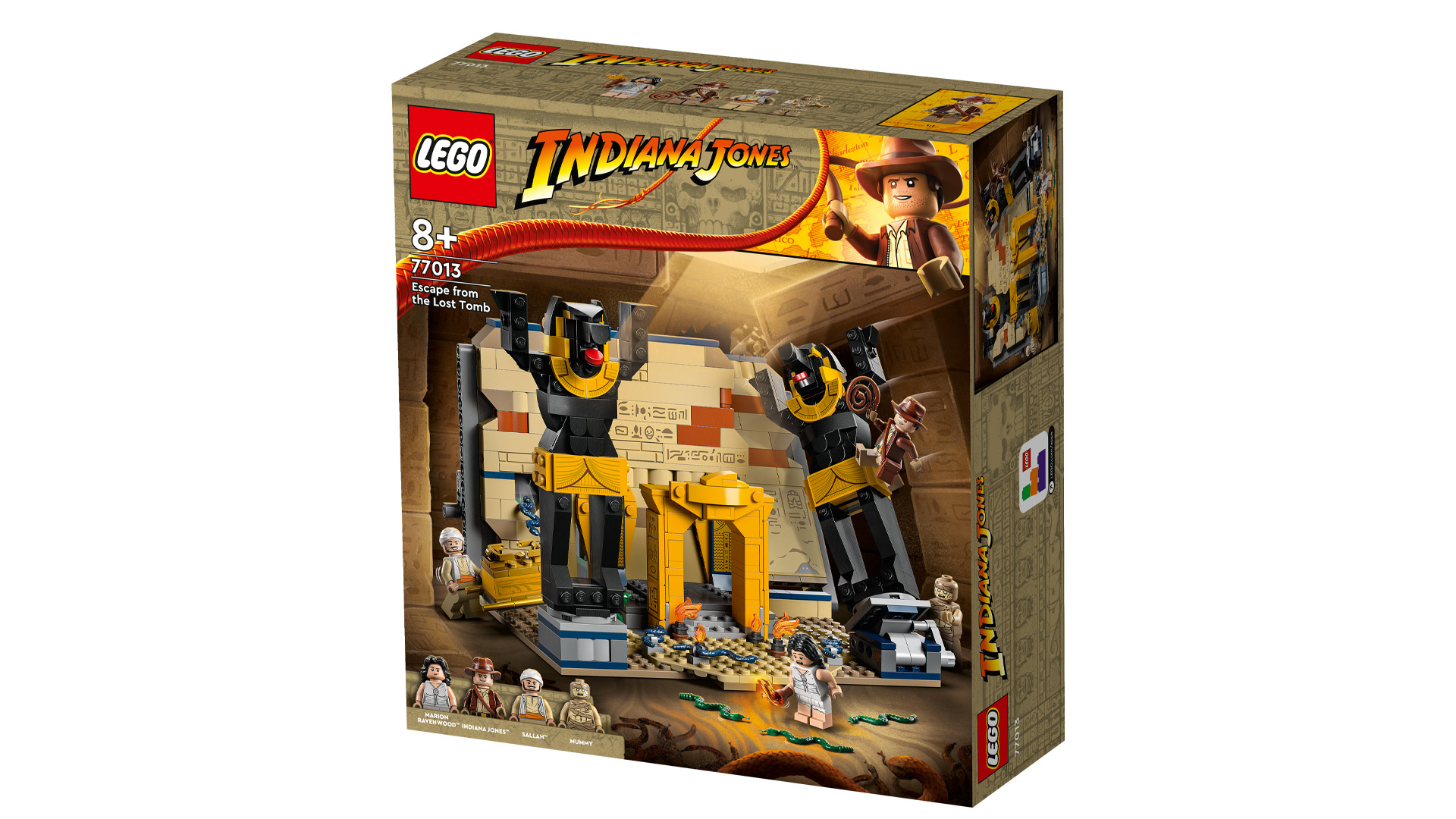 “Escape from the Lost Tomb" LEGO Indiana Jones front of the box