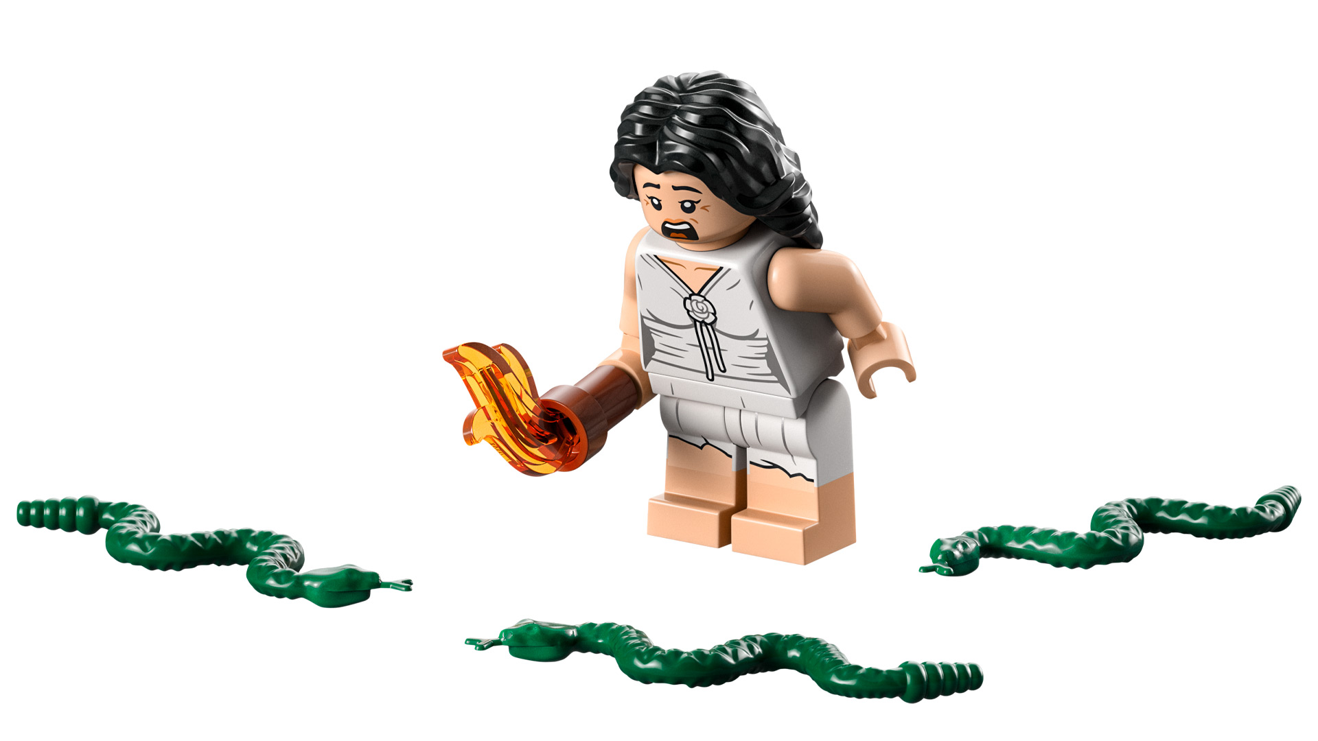 “Escape from the Lost Tomb" LEGO Indiana Jones Marion Ravenwood with snakes