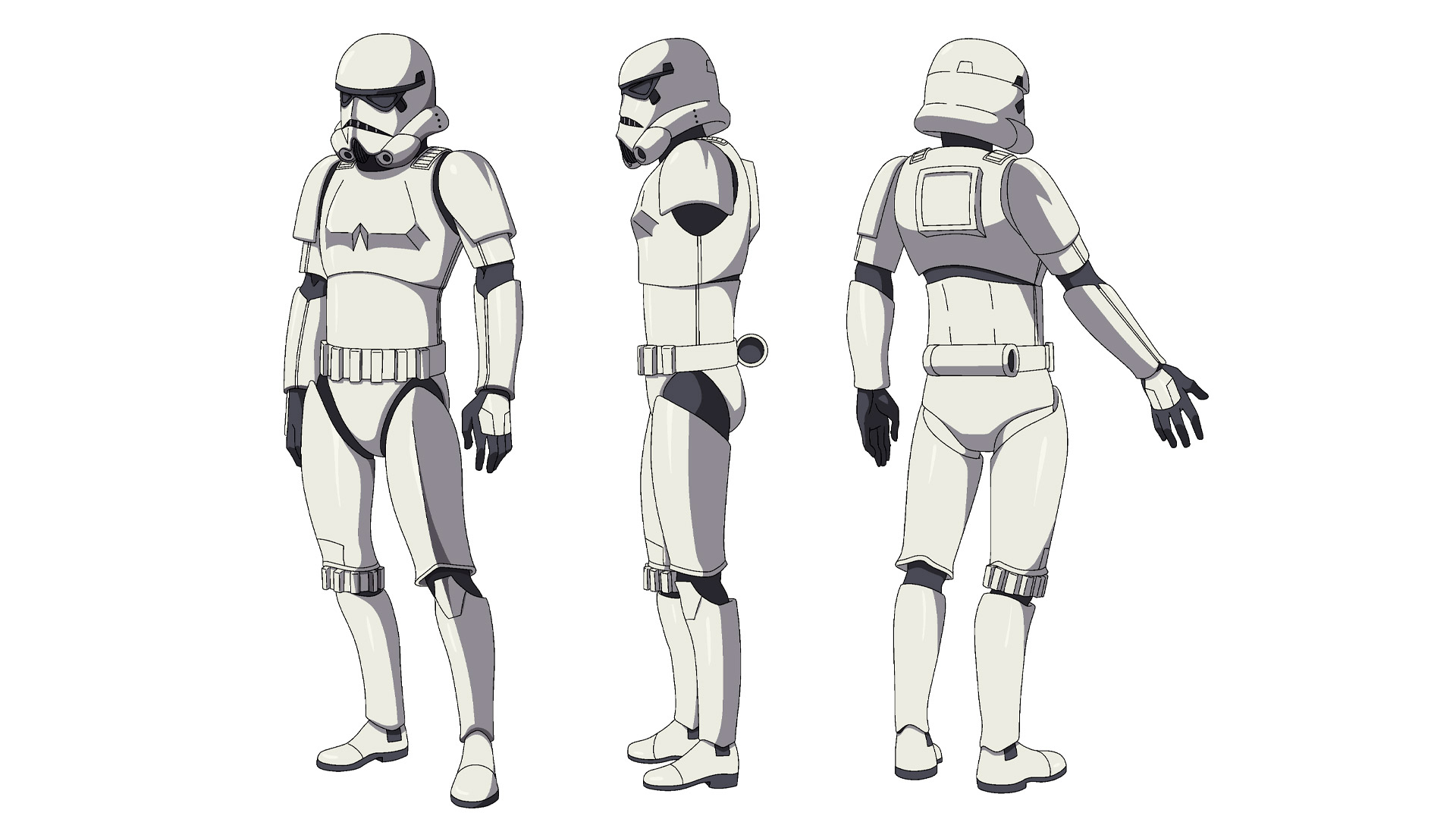 Concept art of Stormtroopers from "The Pit"